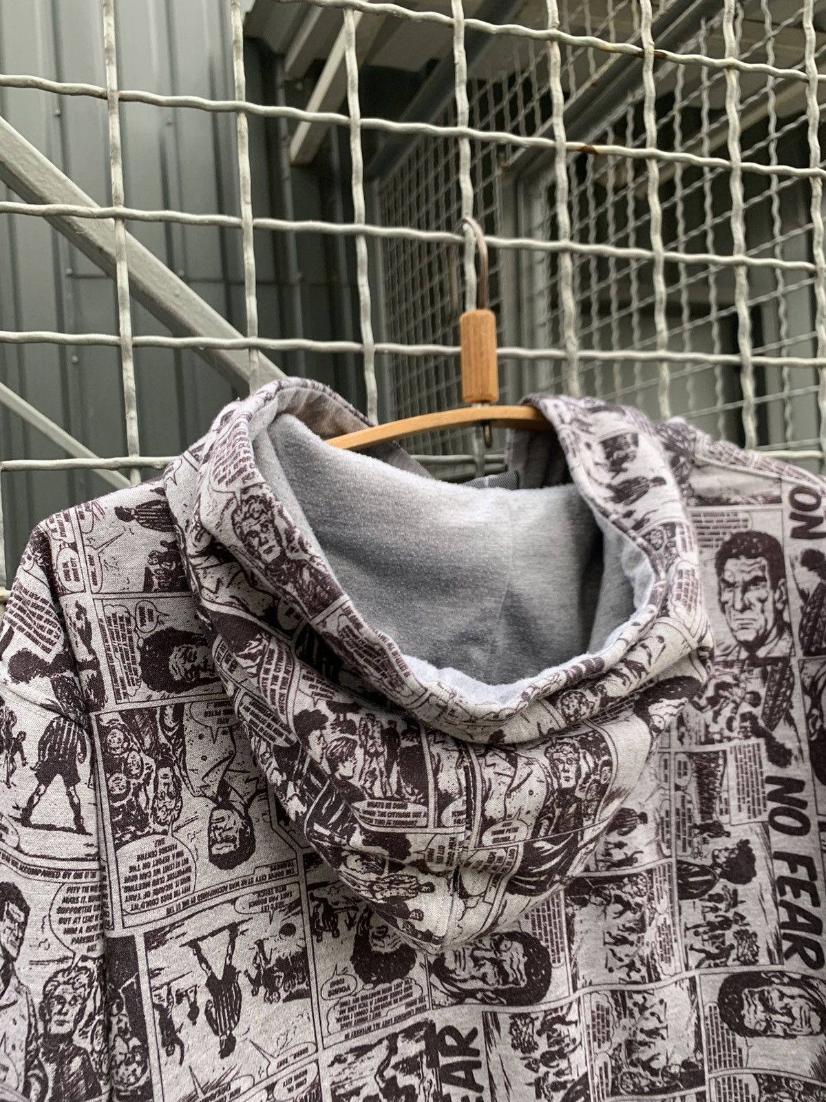 No Fear No Fear Vintage Printed Hoodie Comics Affliction style Y2k Size US XL / EU 56 / 4 - 6 Thumbnail