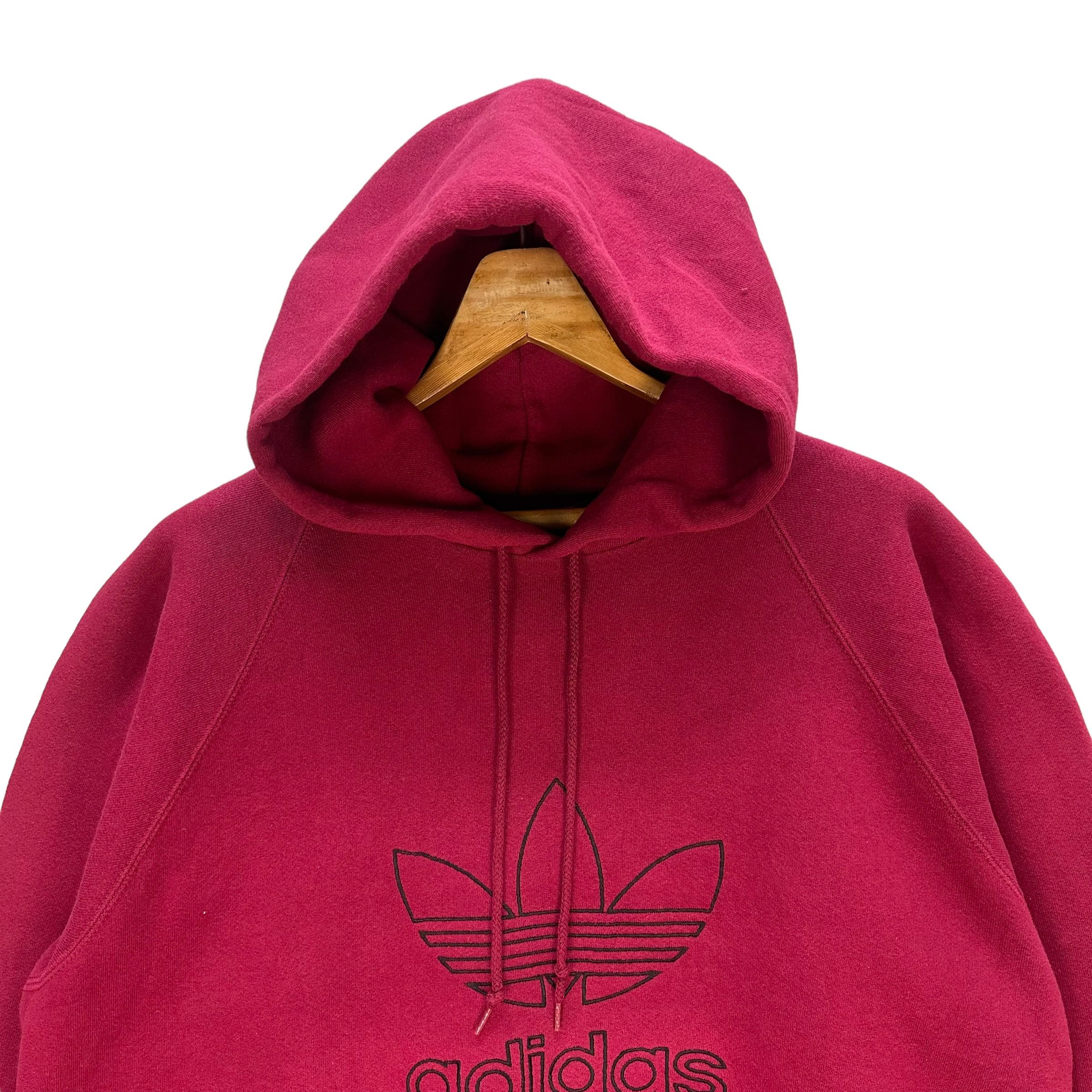 Adidas Vintage Adidas Trefoil Embroidery Big Logo Hoodies #1298-54 Size US L / EU 52-54 / 3 - 2 Thumbnail