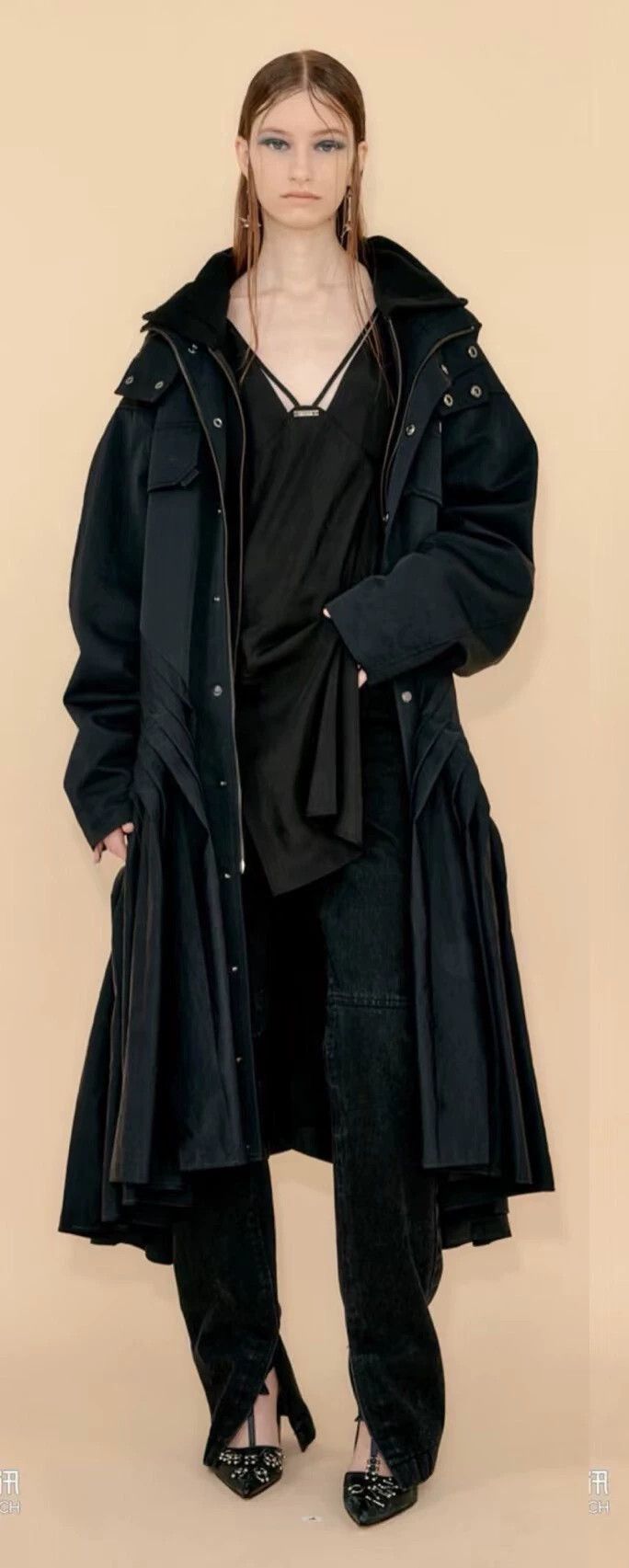 Other Bonbom Fish Tail Trench 1 new, tried on, heavy tall fit Size S / US 4 / IT 40 - 7 Thumbnail