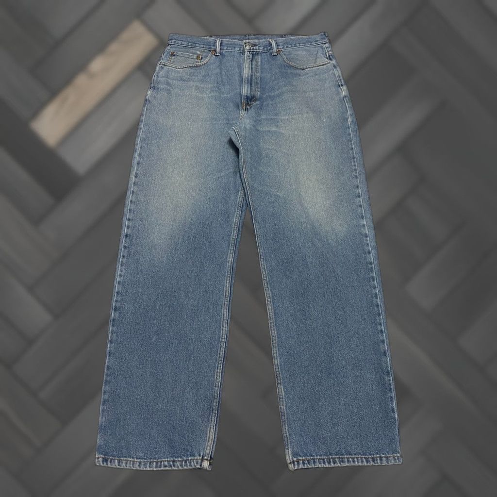 Levi's VINTAGE Levis 550 Jeans Mens 38×32 Blue Denim Relaxed Fit 5-Pocket Levi's 100% Cotton Jeans Mens Blue Denim Straight Size US 38 / EU 54 - 1 Thumbnail