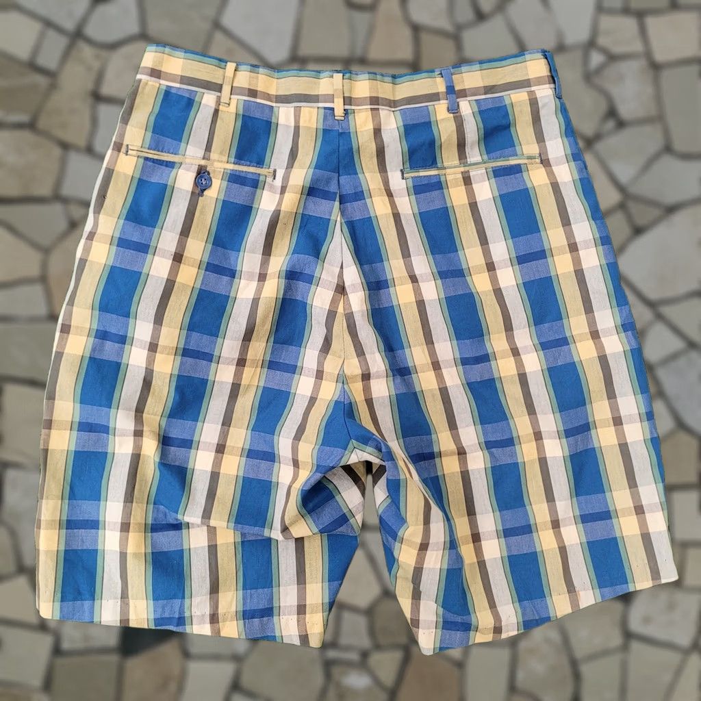 Vintage Vintage 80s MOD Check Plaid Shorts Sanforized Blue 30x9 Mens Bermuda Casual Vintage 1980s Mens Size US 30 / EU 46 - 1 Thumbnail