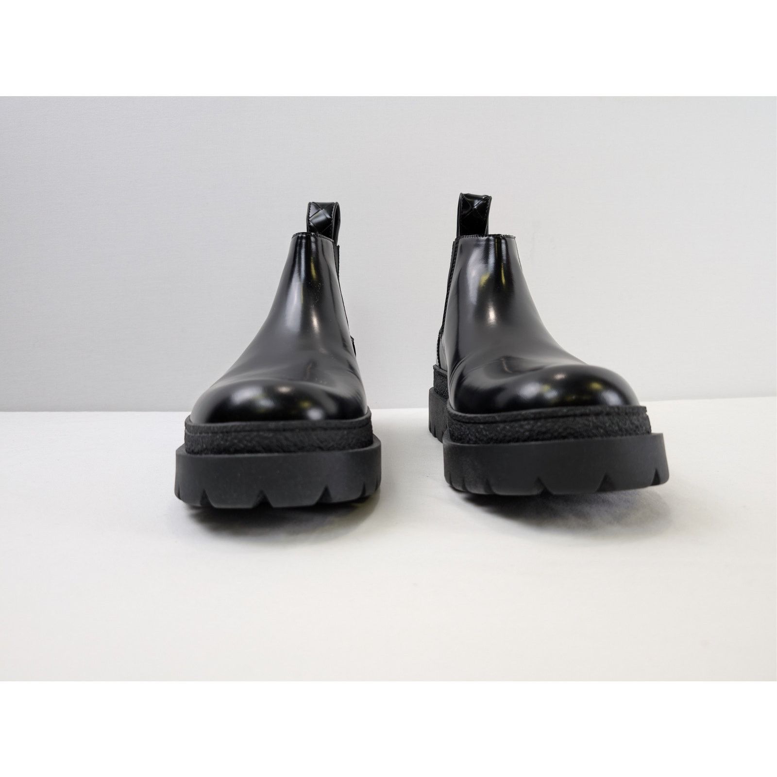 Bottega Veneta o1rshd1 Texas Calf Highway Ankle Boots in Black Size US 8 / EU 41 - 8 Thumbnail