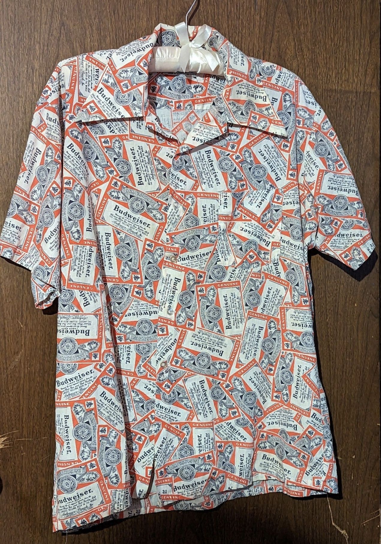 Budweiser Vintage 70s Kmart button down Budweiser shirt | Grailed