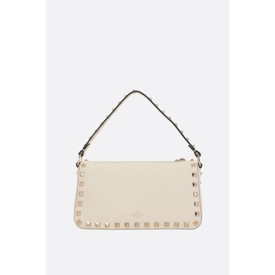 Valentino VALENTINO GARAVANI Rockstud Small Light Ivory Shoulder Bag N Size ONE SIZE - 3 Thumbnail