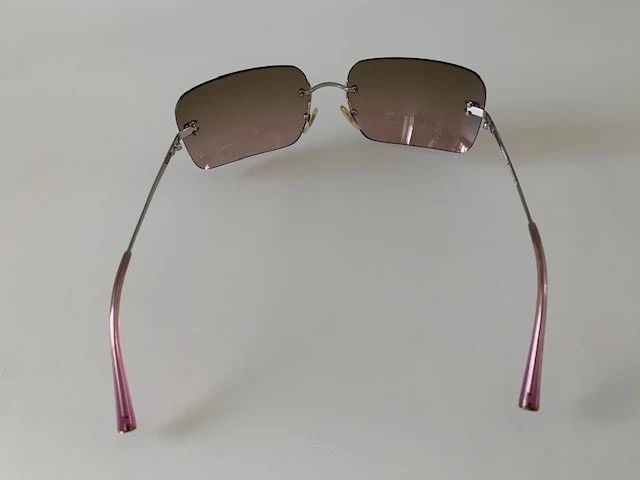 Chanel Chanel Sunglasses 4017 Rhinestone Logo Rimless Vintage Size ONE SIZE - 4 Thumbnail
