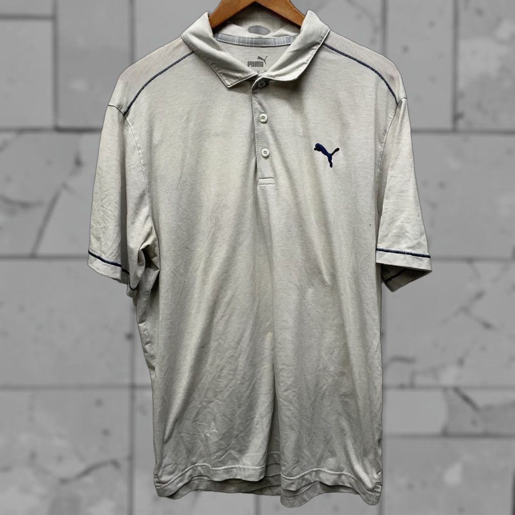 Puma Puma Polo Shirt Mens L Gray Stretchy Regular Size Shirt Size US L / EU 52-54 / 3 - 1 Thumbnail