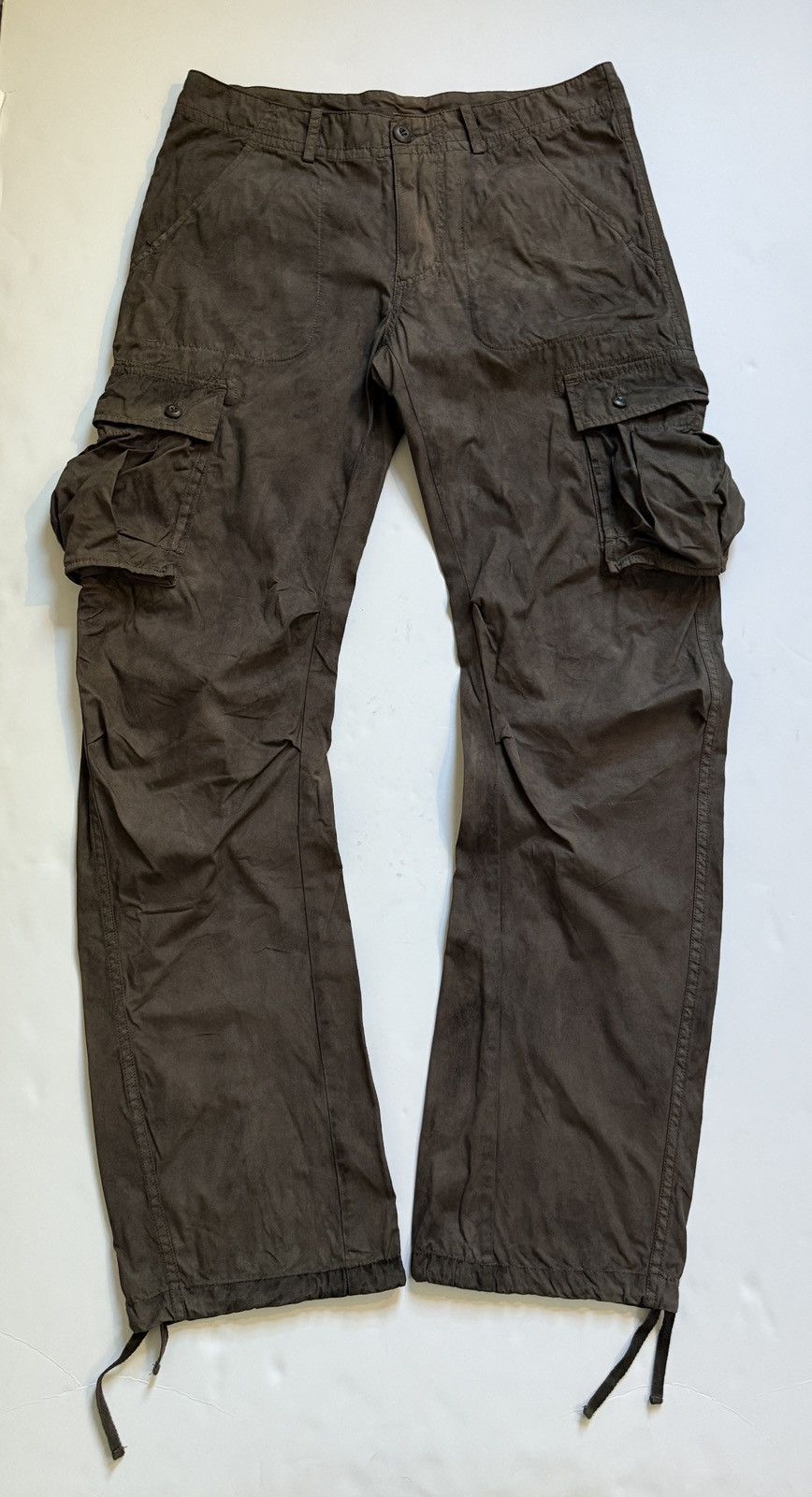 Katharine Hamnett overdyed flared cargo pant