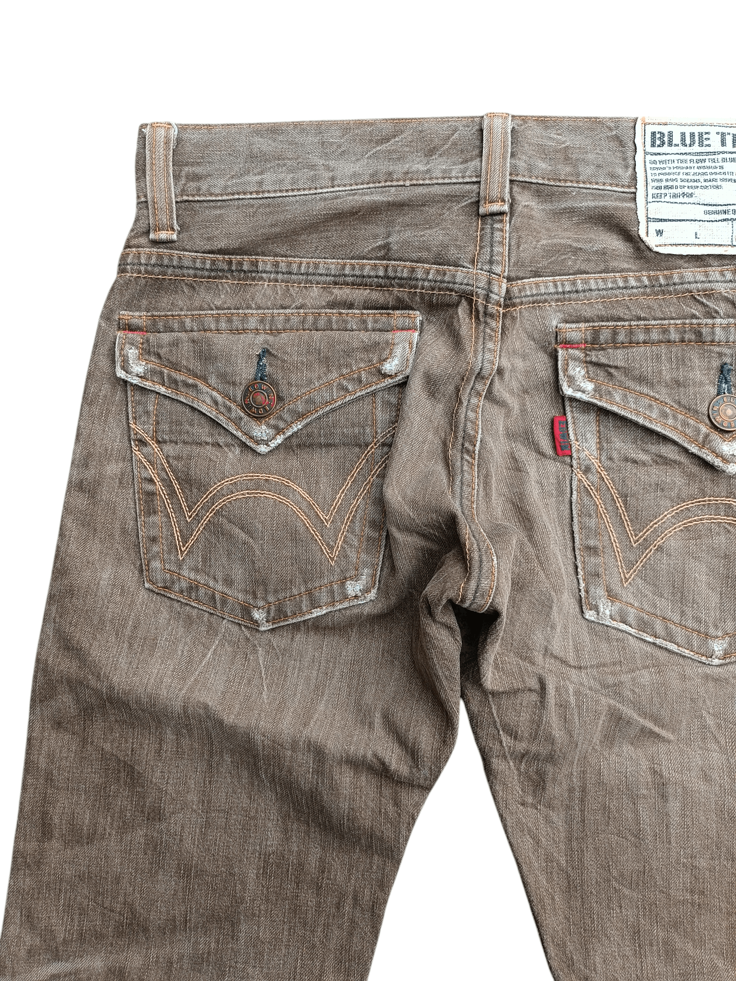 Edwin Flare 90s Style Edwin 503 Flare Blue Trip Faded Jeans Size US 32 / EU 48 - 16 Thumbnail