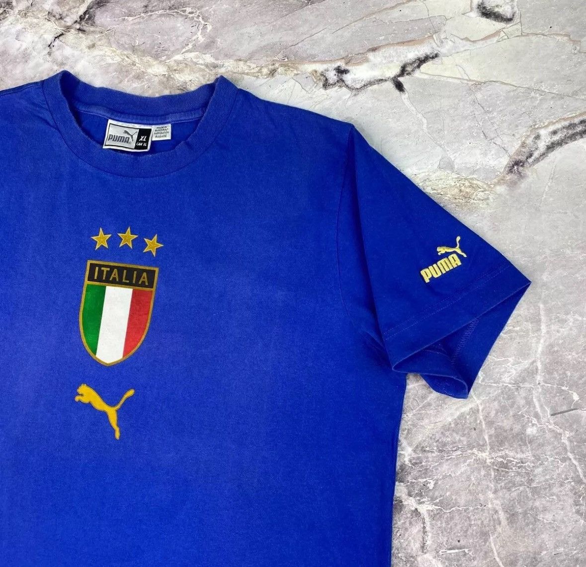 Puma × Vintage Vintage Puma Italia Neil Barrett Soccer T Shirt Jersey Size US XL / EU 56 / 4 - 6 Thumbnail