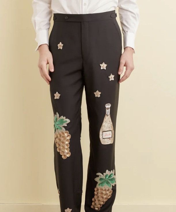 BODE Embroidered Formal Trousers - Size 31
