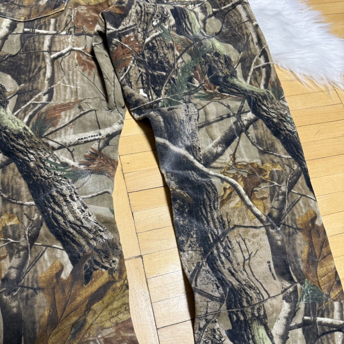 Wrangler 📌 Vintage Wrangler Realtree Camo Y2K Baggy Jeans Rare Size 38" / US 16 / IT 52 - 6 Thumbnail