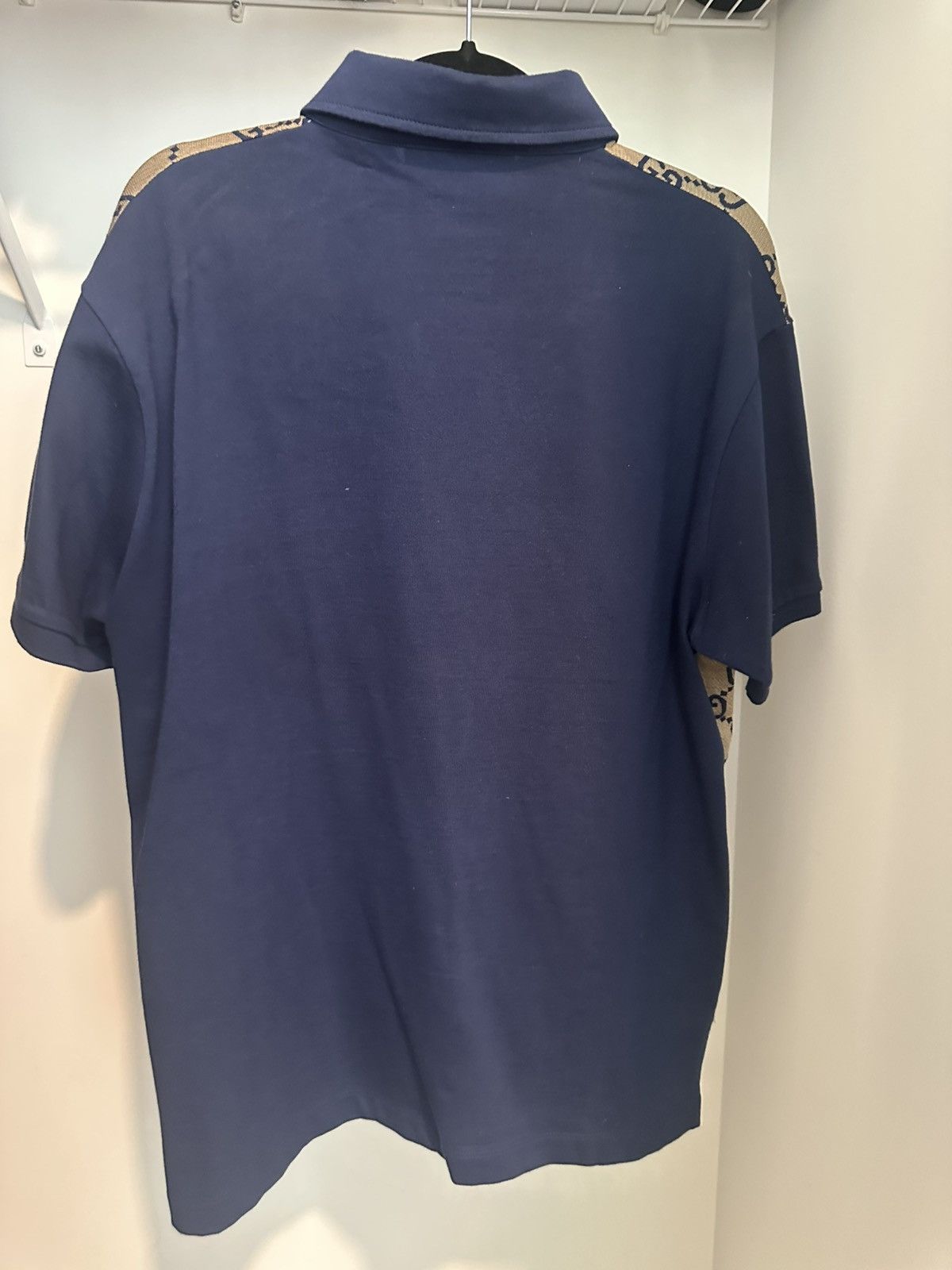 Gucci Gucci Panelled Cotton-Jersey and logo-Jacquard Polo Size US L / EU 52-54 / 3 - 5 Thumbnail