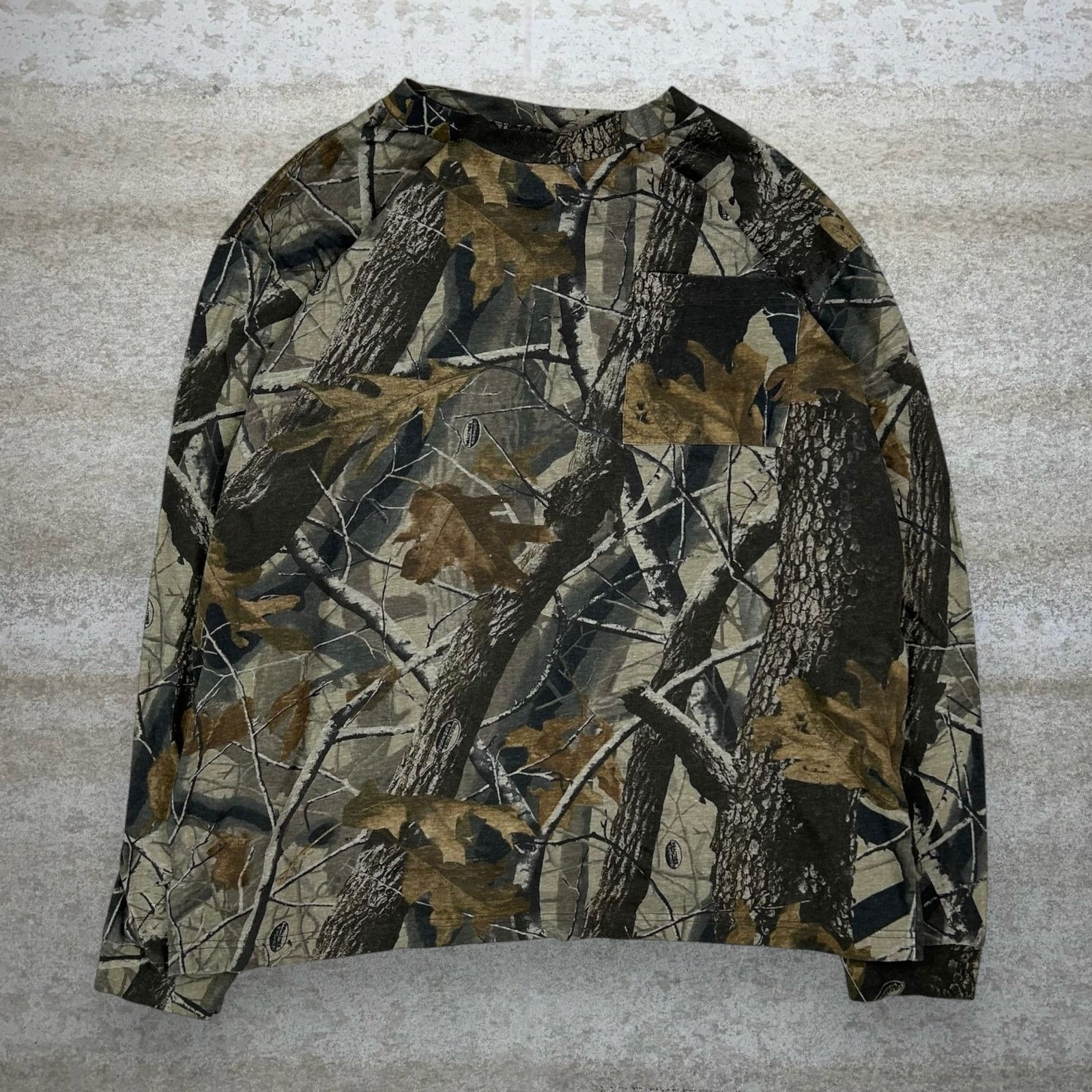 Vintage 90s Realtree Shirt Mens 2XL Hunting Camo Long Sleeve