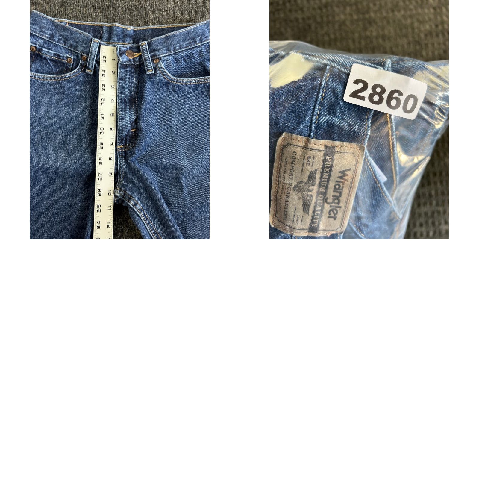 Wrangler VINTAGE Wrangler Jeans 29 x 30 Blue Denim Regular Fit 96501MR Work Cowboy Rodeo Size US 29 - 8 Thumbnail