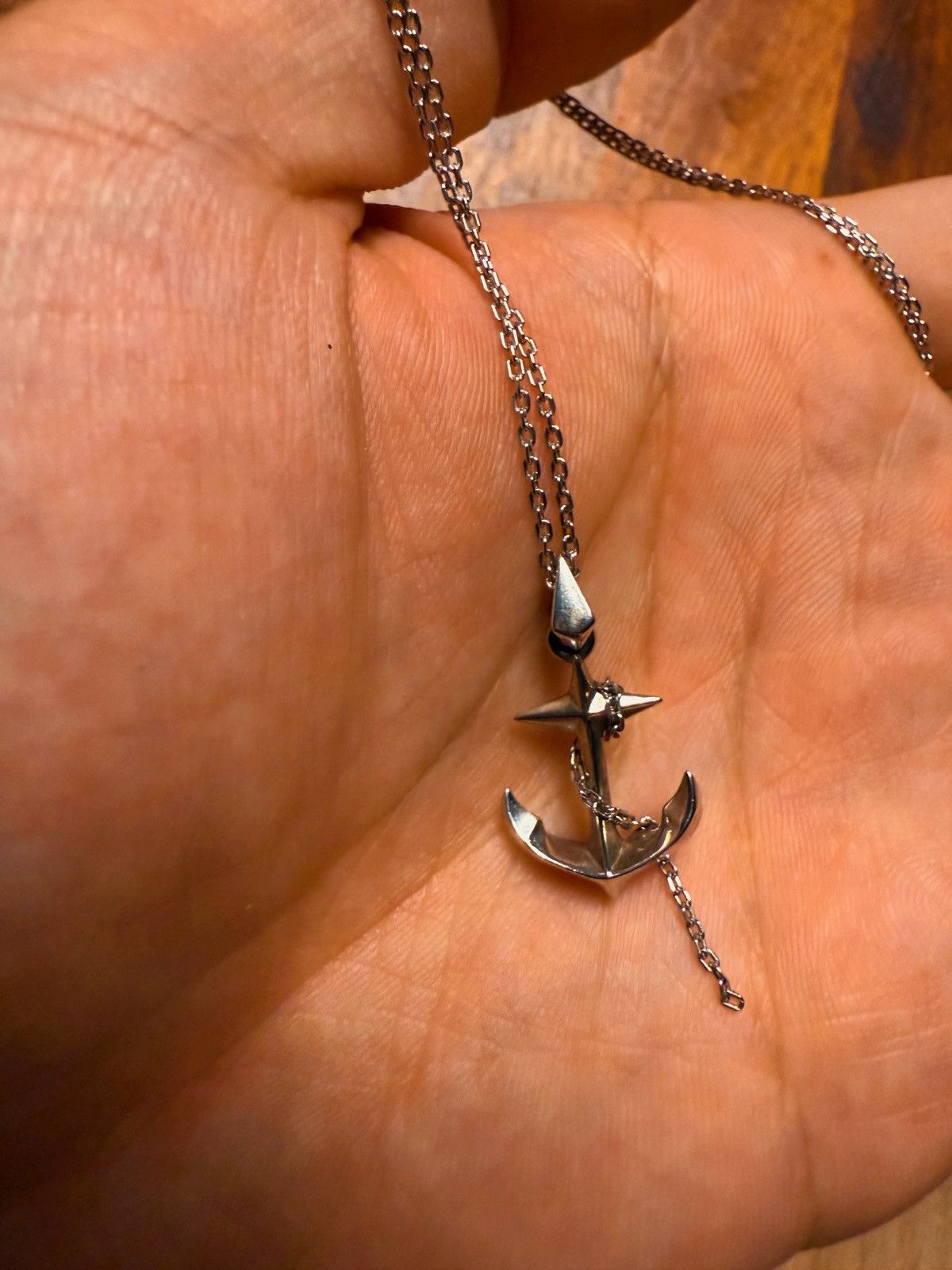 Other Silver Anchor Pendant Necklace – Nautical Charm with Chain Size ONE SIZE - 4 Thumbnail