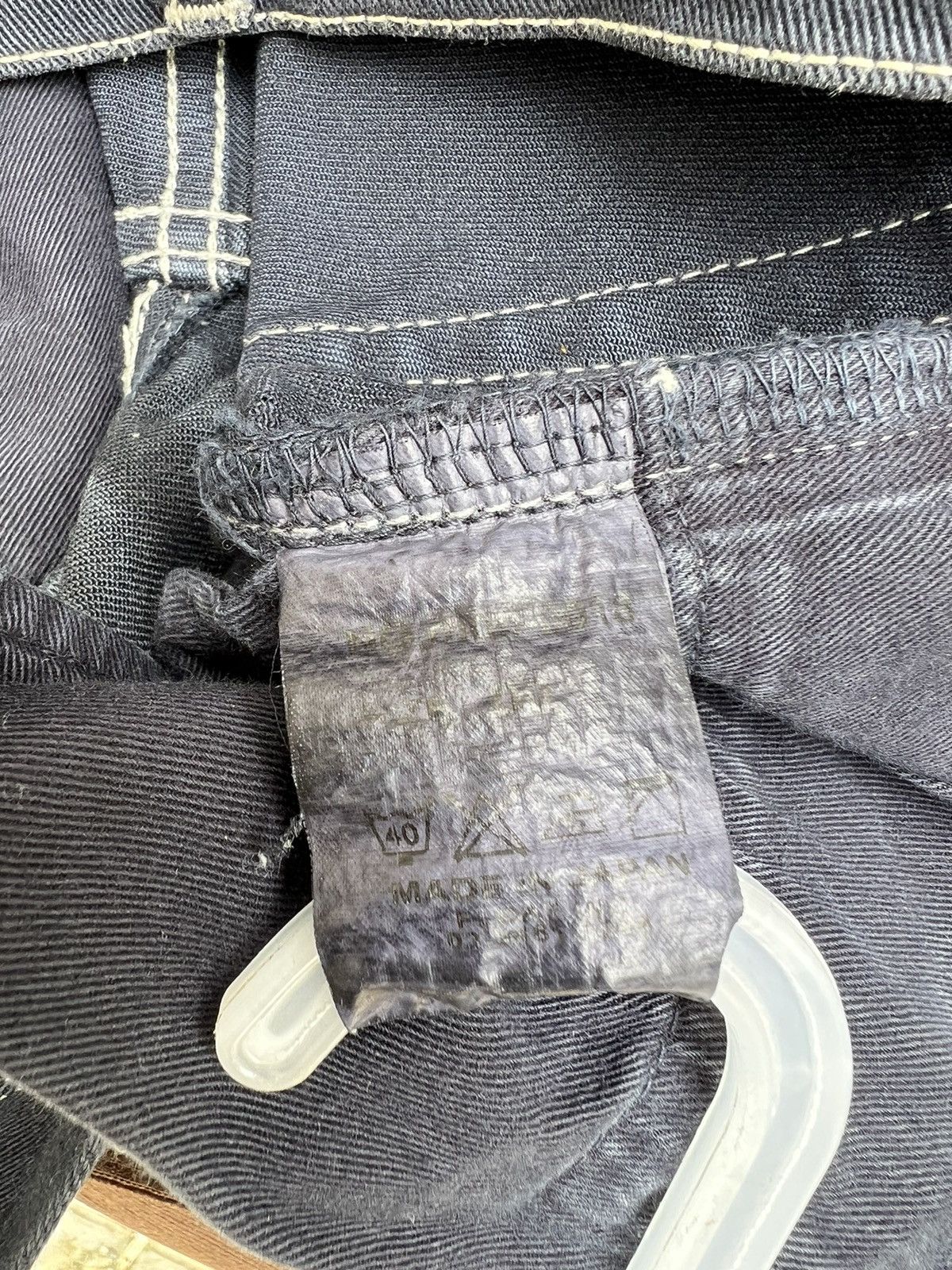 Vintage Moonage Devilment MAD Japan Dirty Mud Denim Stretch Jeans Size US 29 - 22 Thumbnail