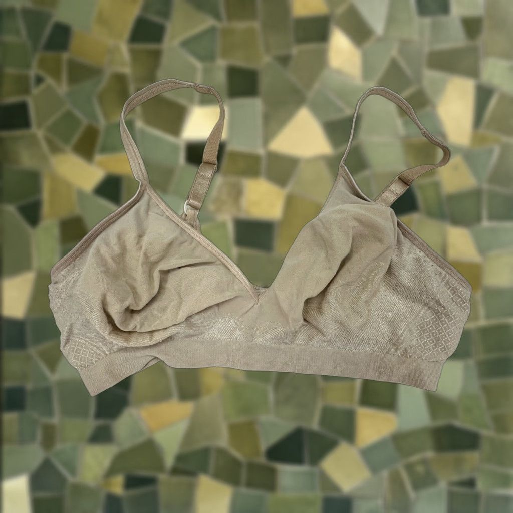 Vintage Barley There Womens Bra Size Large Tan Unpadded Wireless Shirt Bra Womens Barley There L Tan Unpadded Wireless Size ONE SIZE - 1 Thumbnail