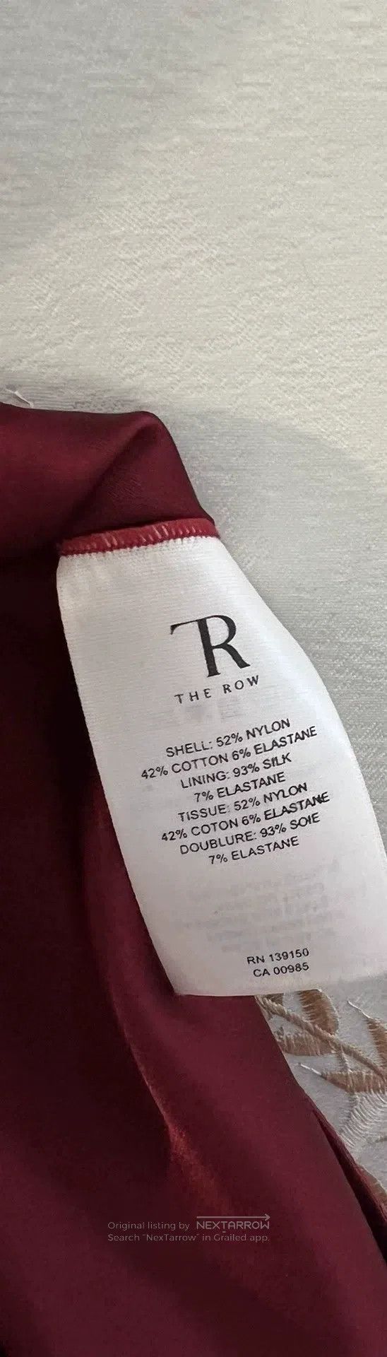 The Row The Row Burgundy dress Size M / US 6-8 / IT 42-44 - 4 Thumbnail