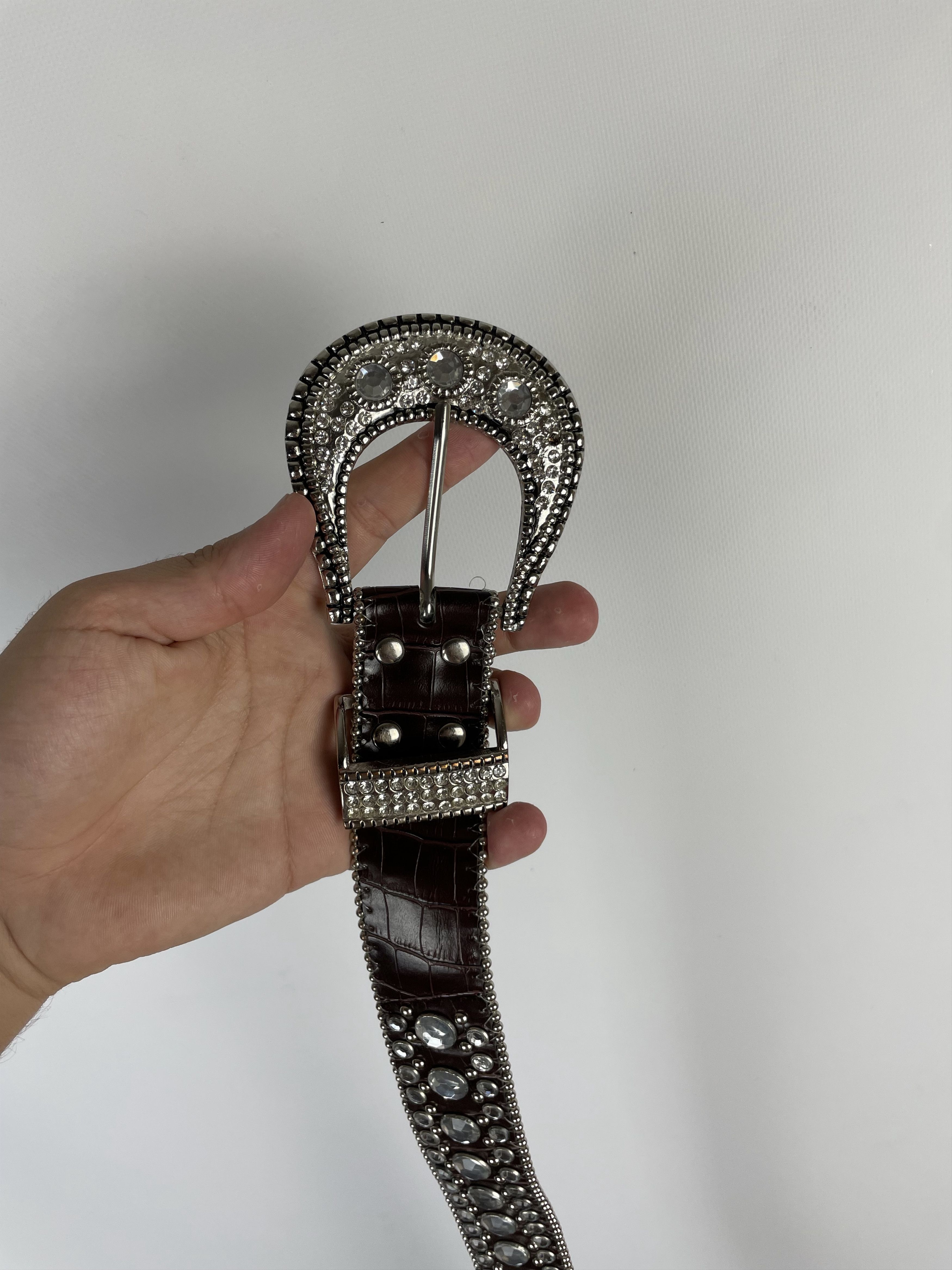 Other Vintage Leather belt Avant Garde Style Y2k Size ONE SIZE - 5 Thumbnail