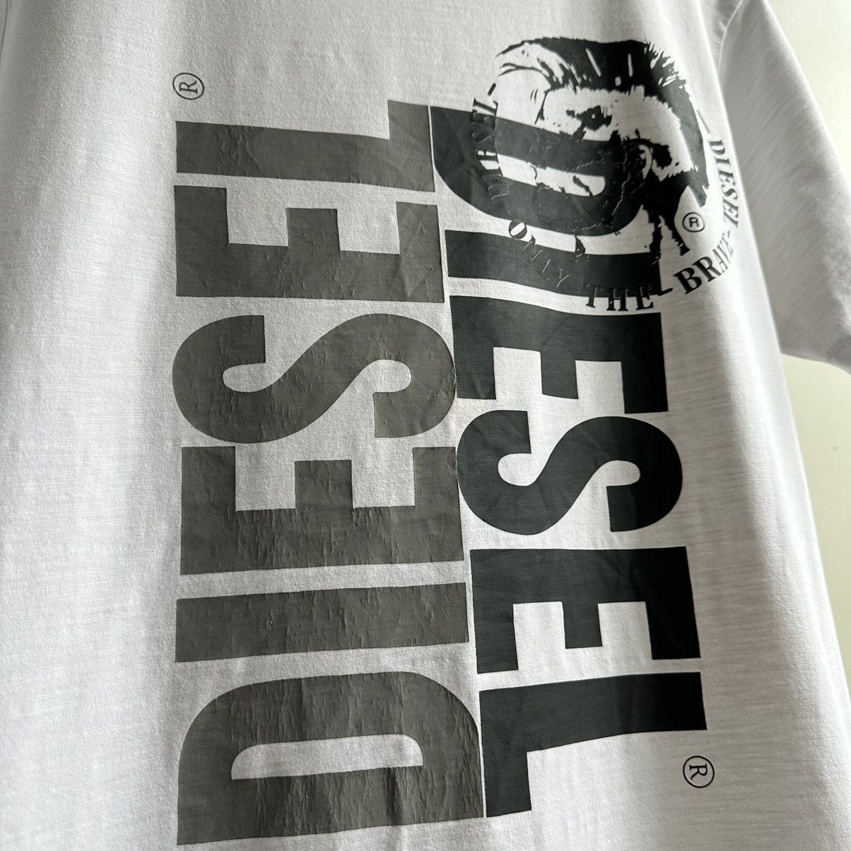 Diesel × Vintage VINTAGE Y2K DIESEL BIG LOGO TEE Size US L / EU 52-54 / 3 - 4 Thumbnail