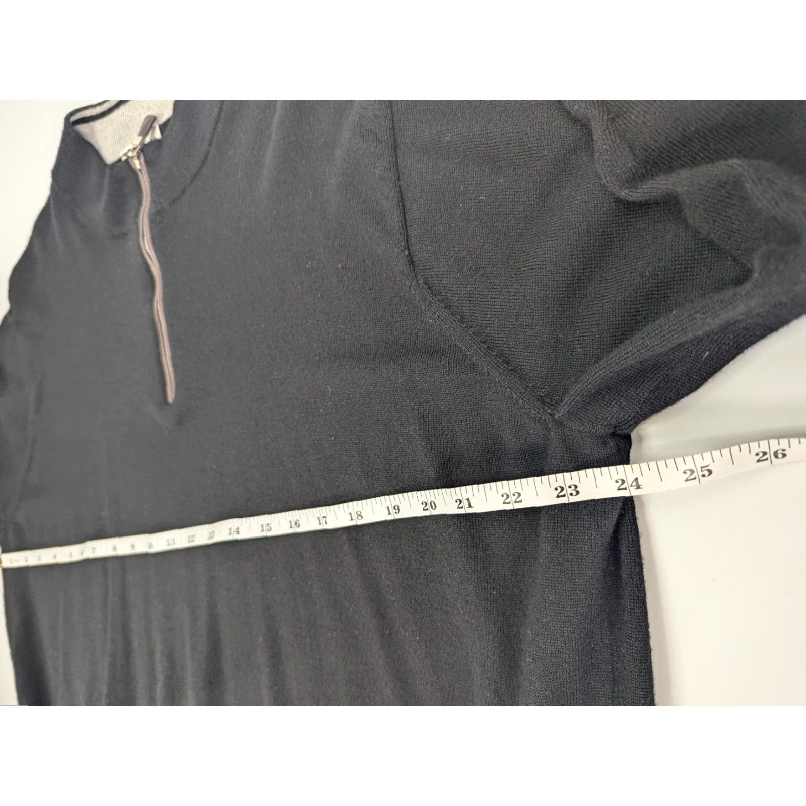 Peter Millar Peter Millar Black Merino Wool Crown Quarter Zip Pullover Sweater Men 2XL Costa= Size US XXL / EU 58 / 5 - 6 Thumbnail