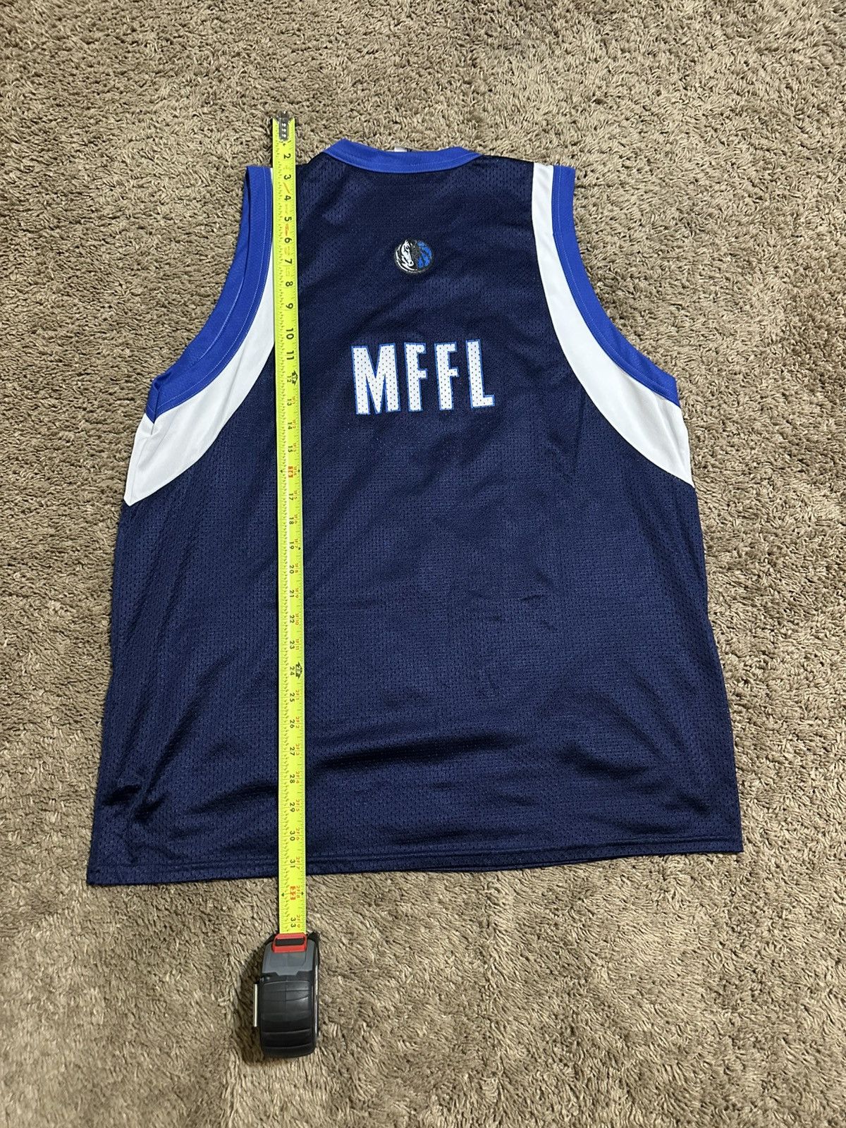 NBA × Vintage Vintage NBA Dallas Mavericks “MFFL” jersey 00s size XL Size US XL / EU 56 / 4 - 6 Thumbnail