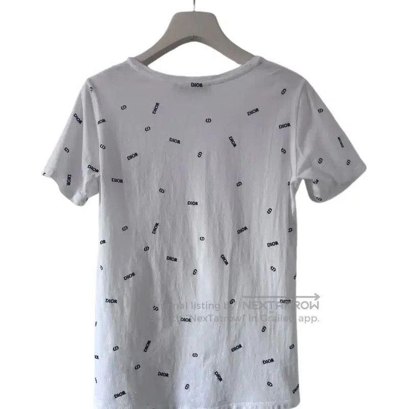 Dior Dior Summer White Printed Short Sleeve T-Shirt . Size M / US 6-8 / IT 42-44 - 2 Thumbnail