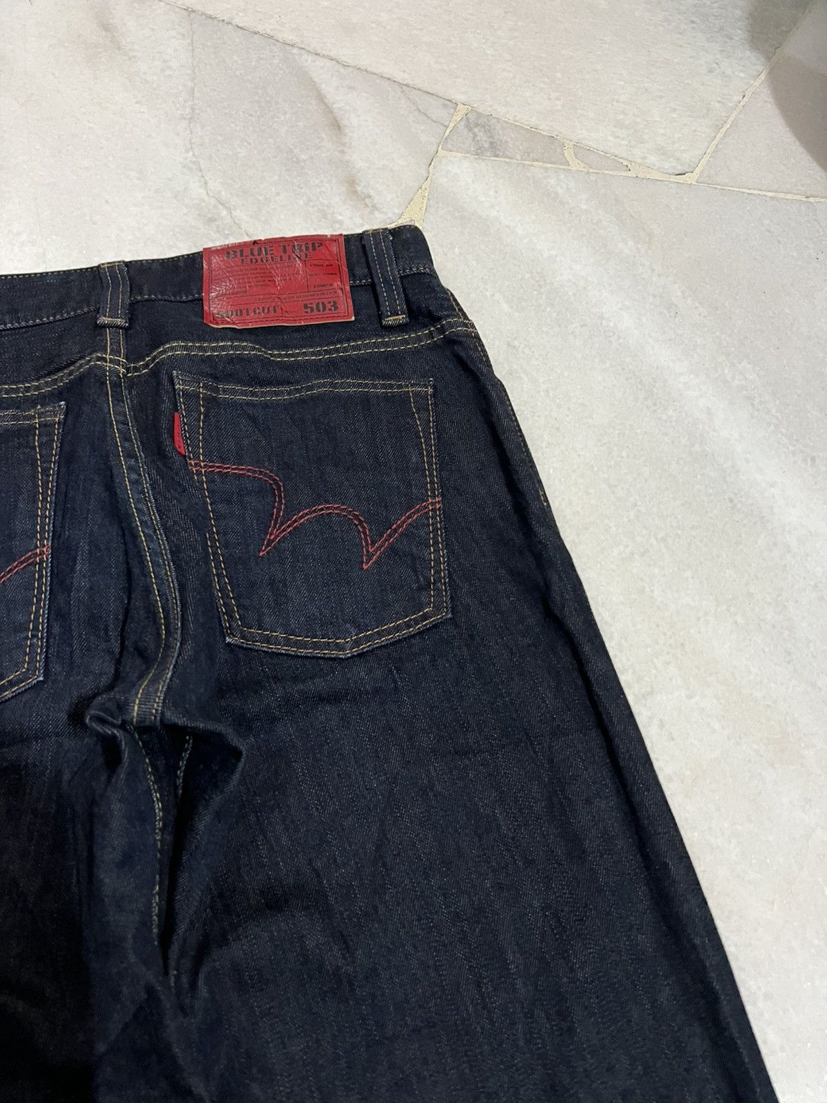 Edwin × If Six Was Nine × Japanese Brand 🌈Vintage Edwin Blue Trip Edgeline Bootcut Jean Size US 30 / EU 46 - 10 Thumbnail