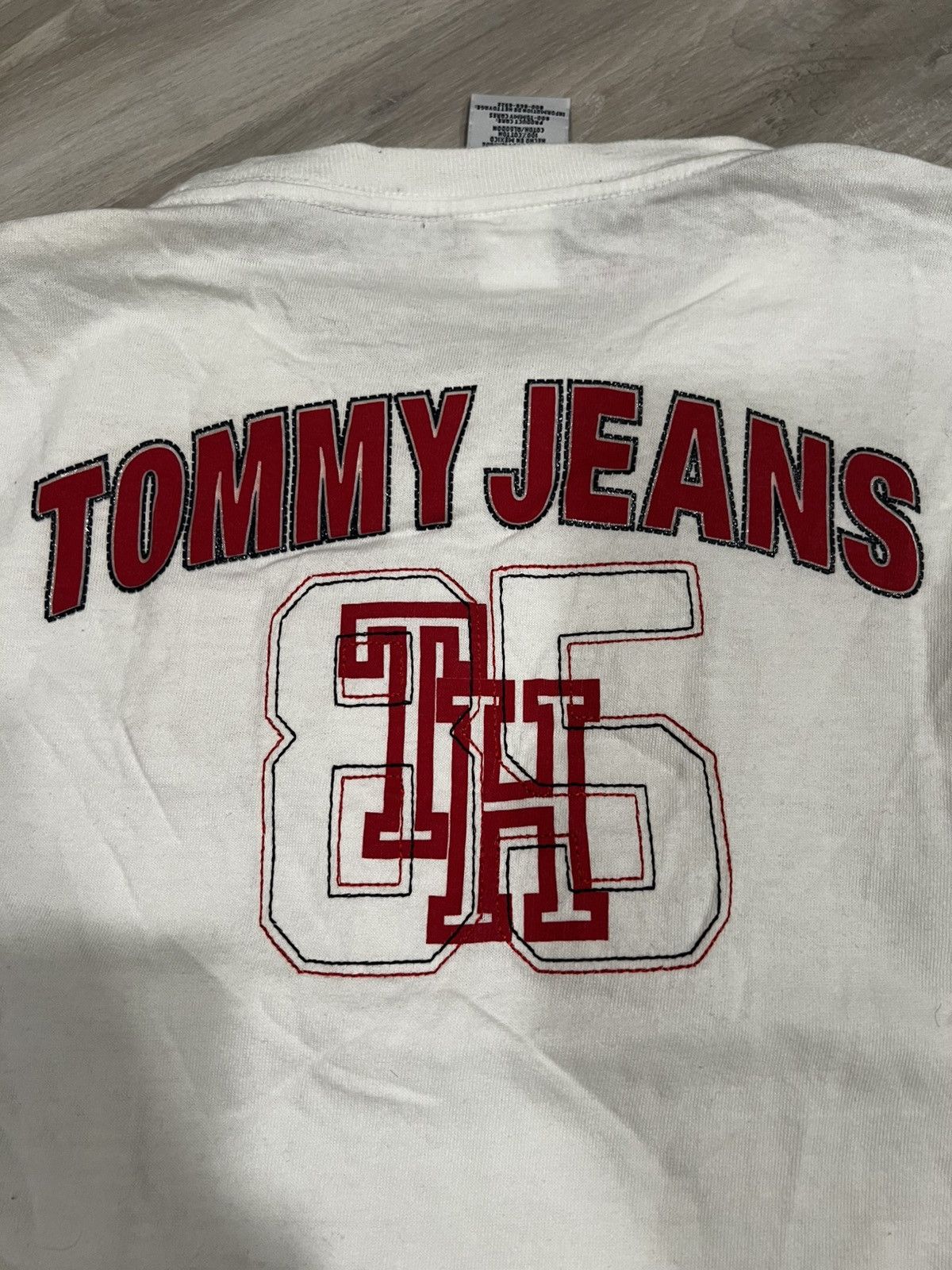 Tommy Hilfiger × Tommy Jeans × Vintage Vintage Tommy Hilfiger White Long-sleeve T-shirt Size US L / EU 52-54 / 3 - 12 Thumbnail