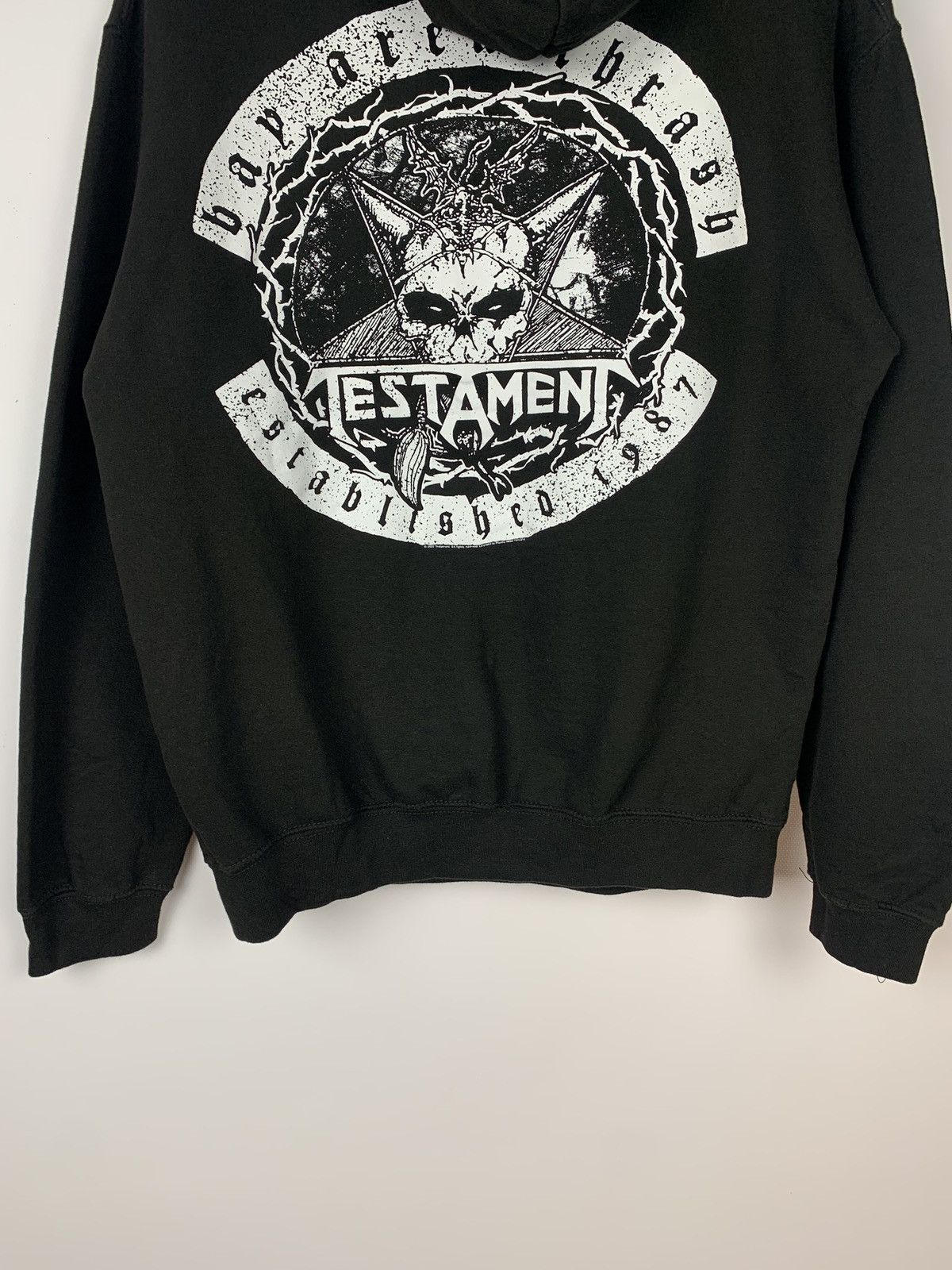 Band Tees Testament Rock Band Hoodie Promo Graphic Y2K Black Size M Size US M / EU 48-50 / 2 - 3 Thumbnail