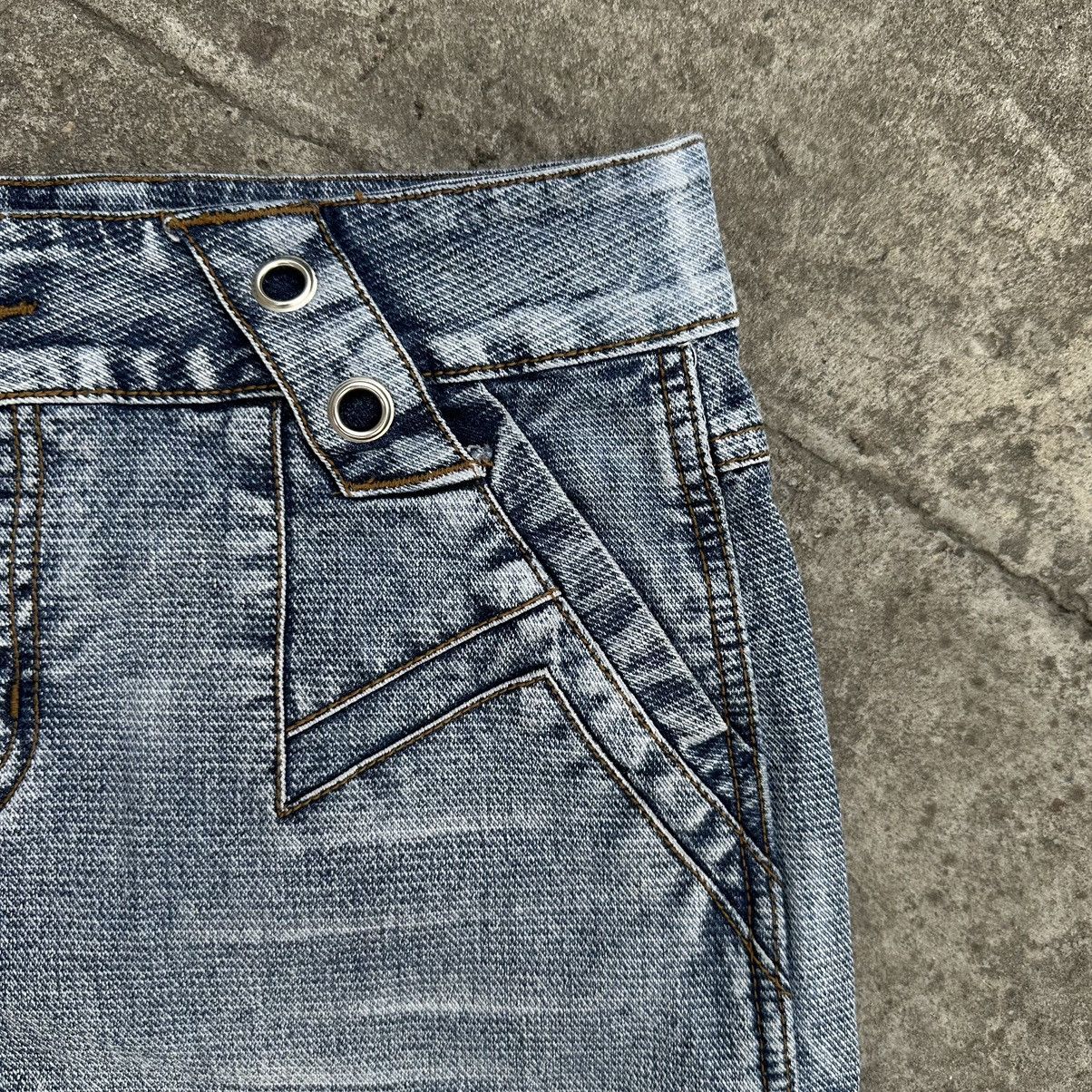 Japanese Brand × Vintage Vintage Japanese Style Mini Skirt Grunge Avant-garde Y2K 00s Size 32" / US 10 / IT 46 - 3 Thumbnail