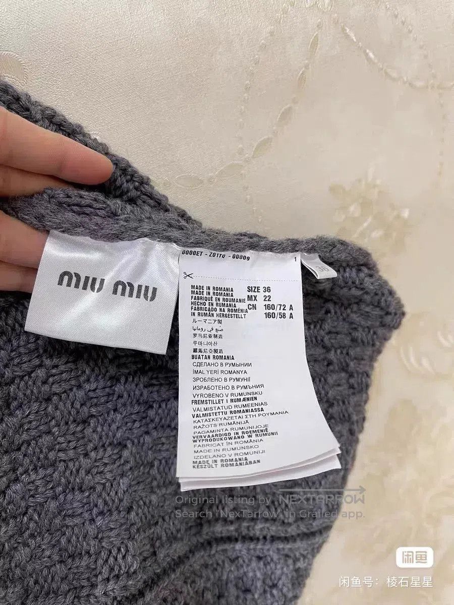 Miu Miu Miu Miu Runway Heavy Knit Wool Camisole Dress. Size M / US 6-8 / IT 42-44 - 4 Thumbnail