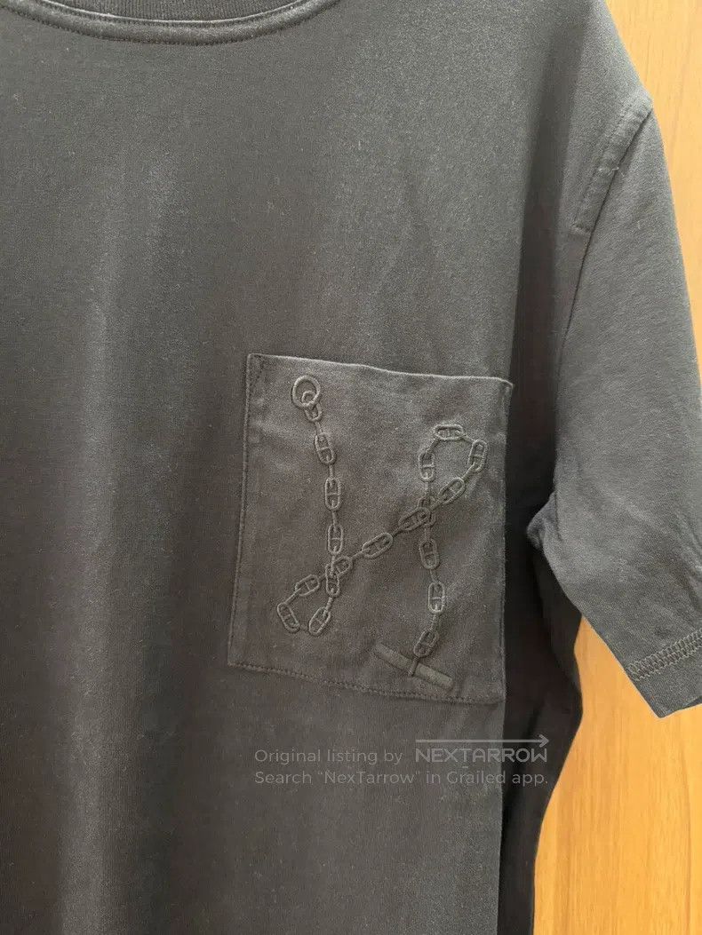 Hermes Hermes Black dress with chest H-letter chain embroidery Size XS / US 0-2 / IT 36-38 - 3 Thumbnail