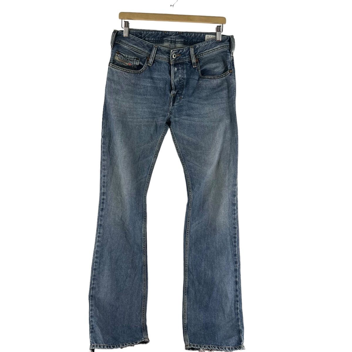 Diesel FLARE BOW CUT DESIGN DENIM JEANS DISTRESSED DIESEL INDUSTRY Size US 36 / EU 52 - 1 Thumbnail