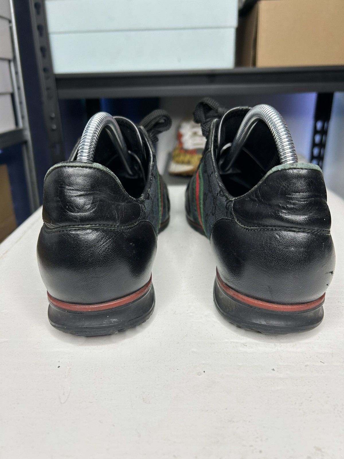 Gucci Gucci GG Web Stripe Mens Size 9G / 9.5 US Mens Black Sneaker Size US 9.5 / EU 42-43 - 3 Thumbnail