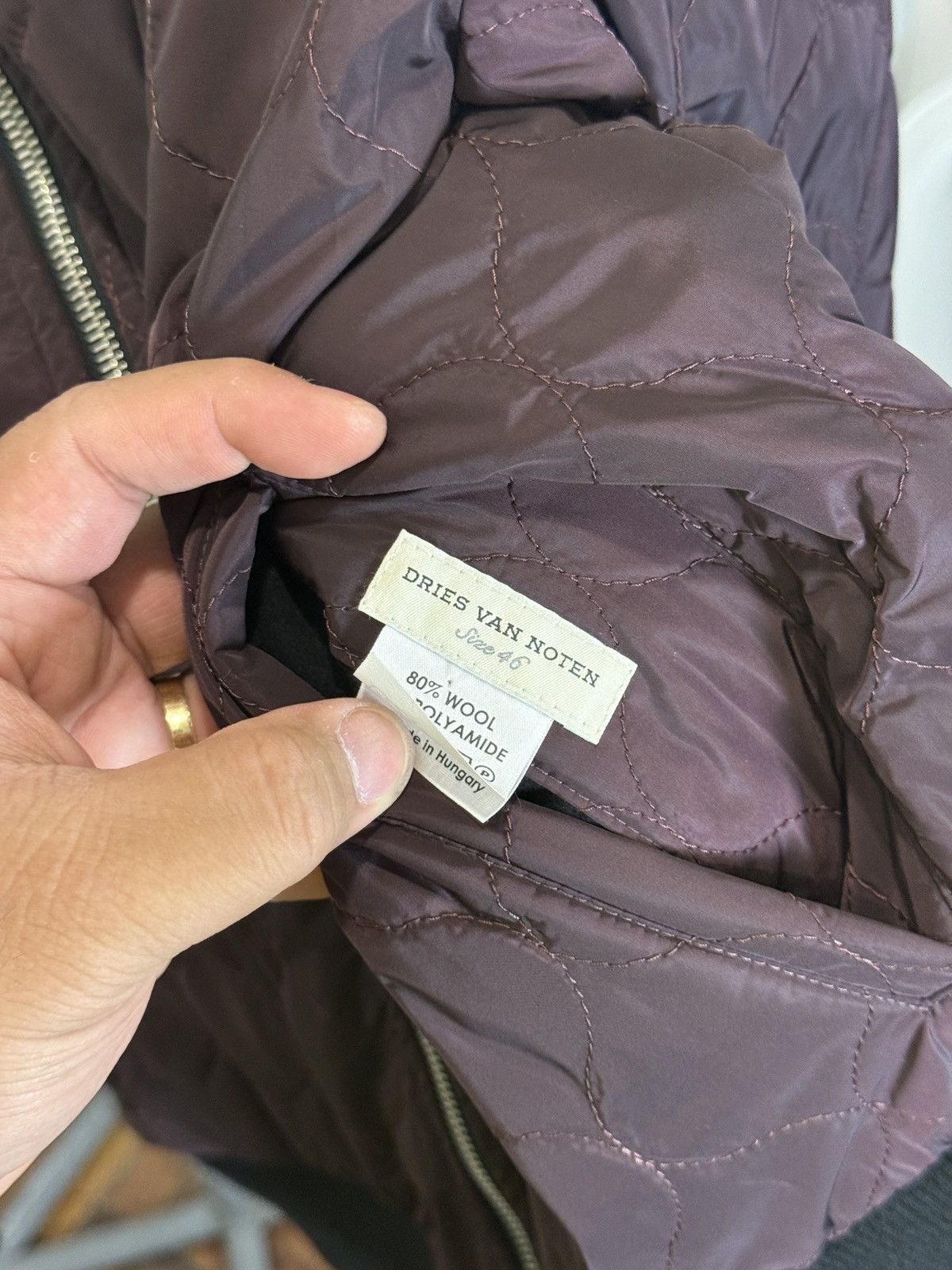 Dries Van Noten Reversible Wool/Nylon 3M Bomber Jacket Size US S / EU 44-46 / 1 - 6 Thumbnail