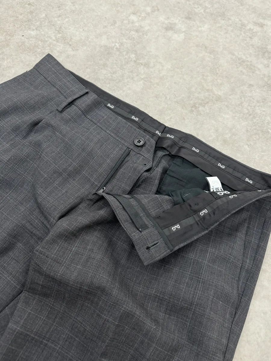 Dolce & Gabbana 2000s Dolce & Gabbana Grey Wool Checkered Classy Tailored Pants Size US 34 / EU 50 - 7 Thumbnail