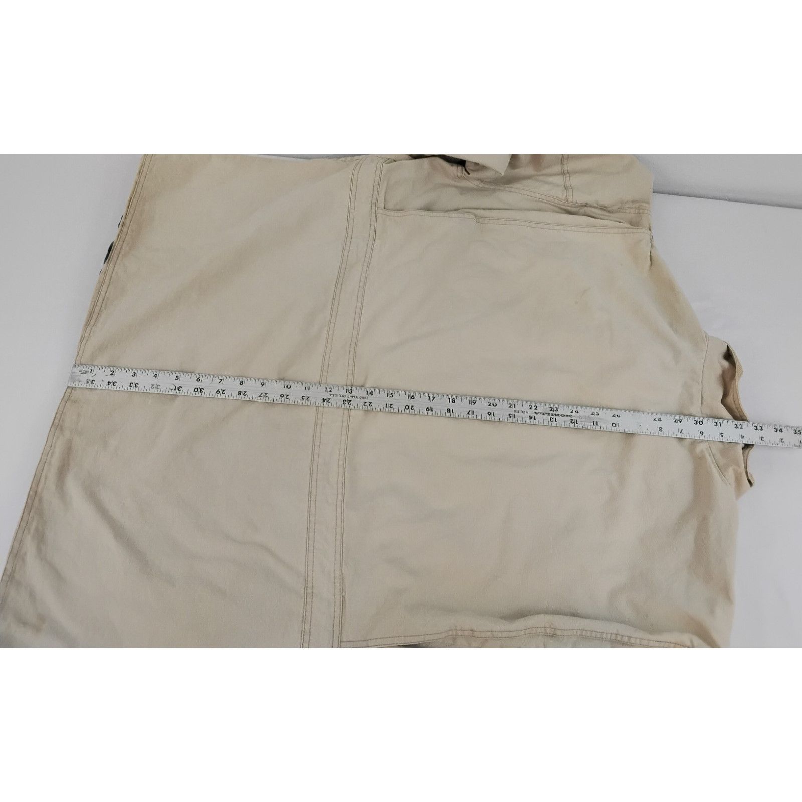 Izod Izod Chore Coat Men's XL Beige Corduroy Collar VTG Hong Kong Size XXL / US 16-18 / IT 52-54 - 15 Thumbnail