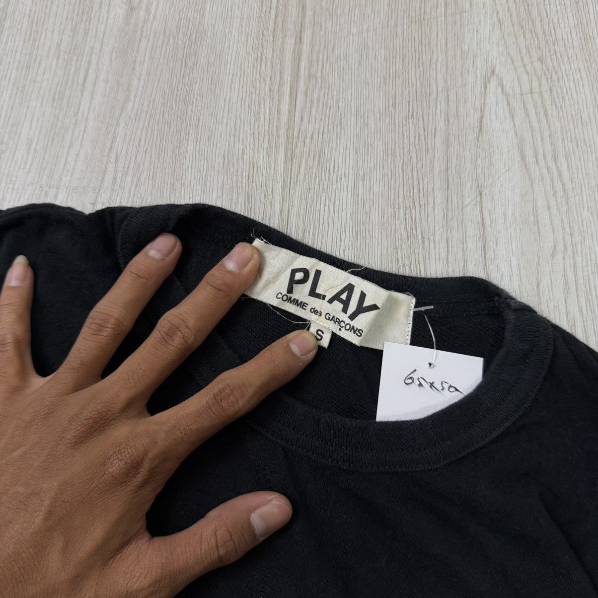 Comme des Garcons Comme Des Garcons double heart black tee shortsleeve AZ-T226 Size US S / EU 44-46 / 1 - 3 Thumbnail