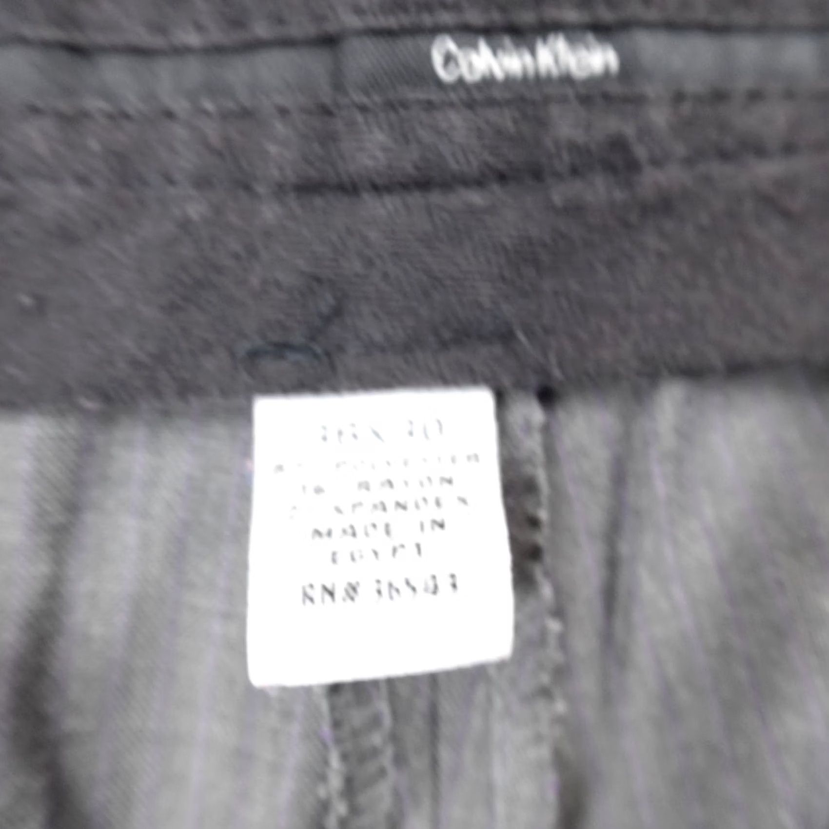 Calvin Klein Calvin Klein Pants Mens 36X30 Gray Chino Trouser Straight Career Office Stretch Size US 36 / EU 52 - 7 Thumbnail