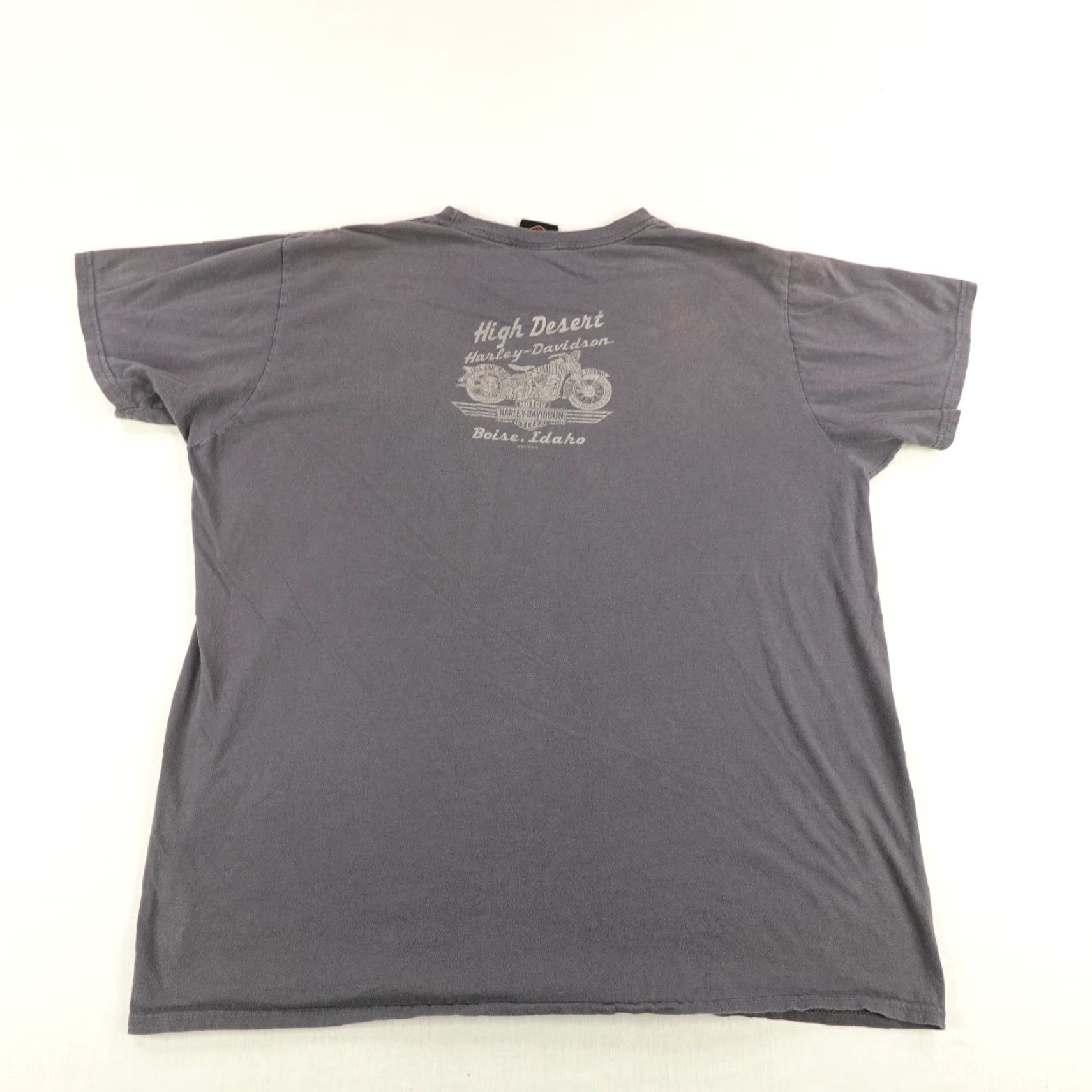 Harley Davidson Harley-Davidson Shirt Mens 2XL Gray Boise Idaho Motorcycles Biker High Desert Graphic Print Crew Neck Short Sleeve T-Shirt Size US XXL / EU 58 / 5 - 6 Thumbnail