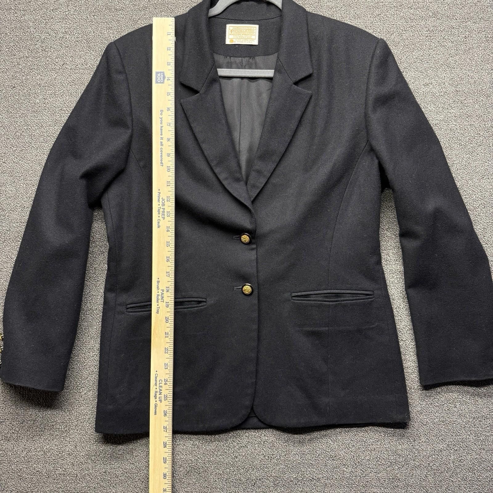 Pendleton Vtg Pendleton Blazer Women 10 100% Virgin Wool Gold Button Size L / US 10 / IT 46 - 8 Thumbnail