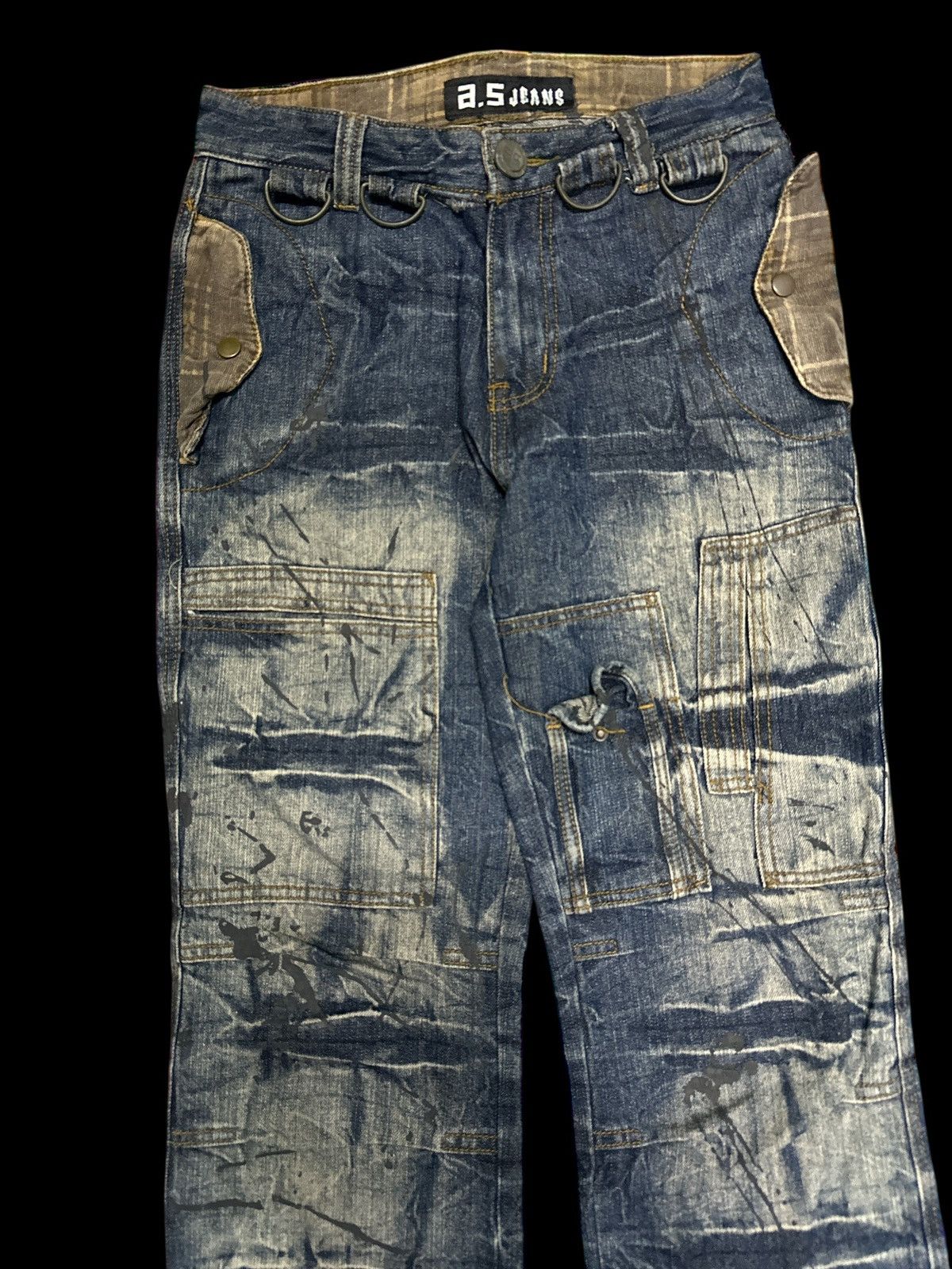 If Six Was Nine CRAZY STYLE💥 Punk Fashion Aston Crazy Wash 💥 Size US 30 / EU 46 - 2 Thumbnail