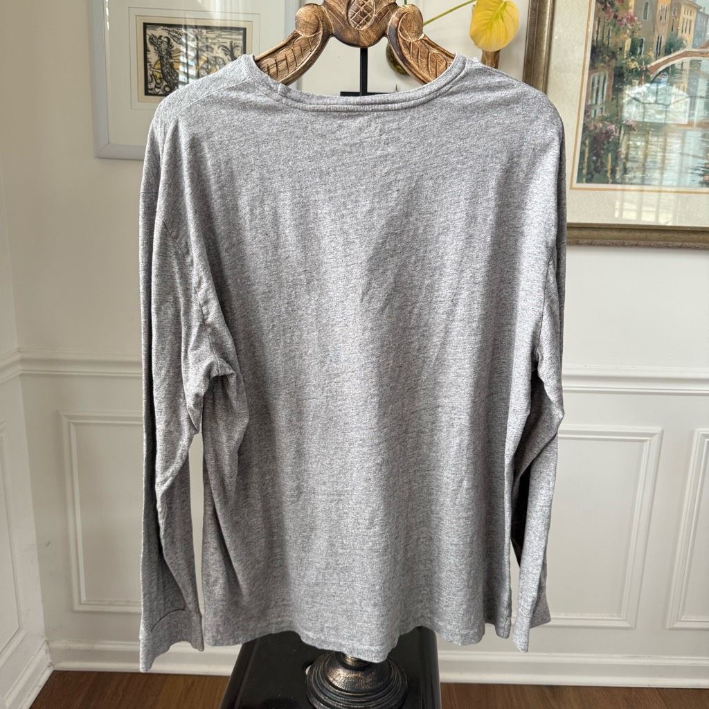 Polo Ralph Lauren Polo Ralph Lauren Grey Long Sleeve Tshirt Cotton XL Size US XL / EU 56 / 4 - 4 Thumbnail