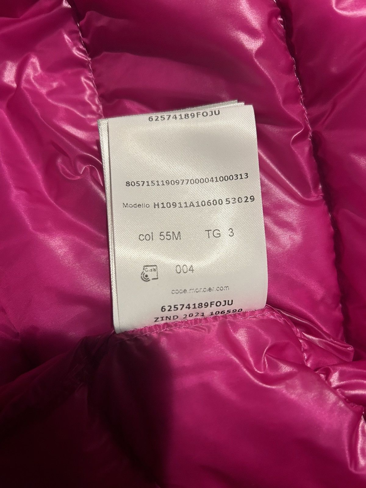 Moncler Pink Moncler Acorus Padded Jacket Size US L / EU 52-54 / 3 - 13 Thumbnail