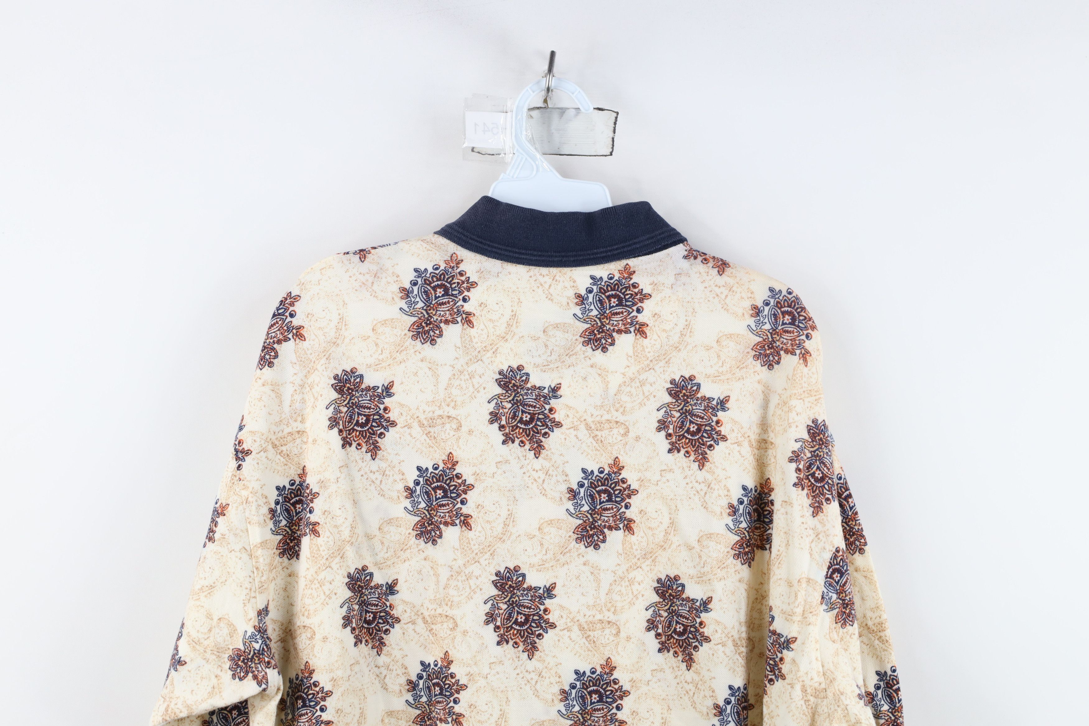 Vintage Vintage 90s Streetwear Flower All Over Print Golf Polo Shirt Size US XL / EU 56 / 4 - 12 Thumbnail
