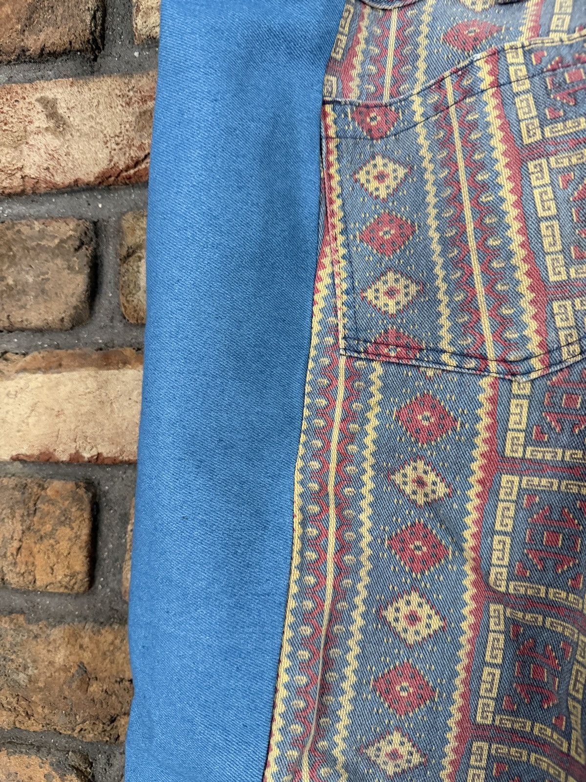 Other 🌵 Seafarer Intuit Aztec Print Colorblock Flare Pants Size 38" / US 16 / IT 52 - 7 Thumbnail