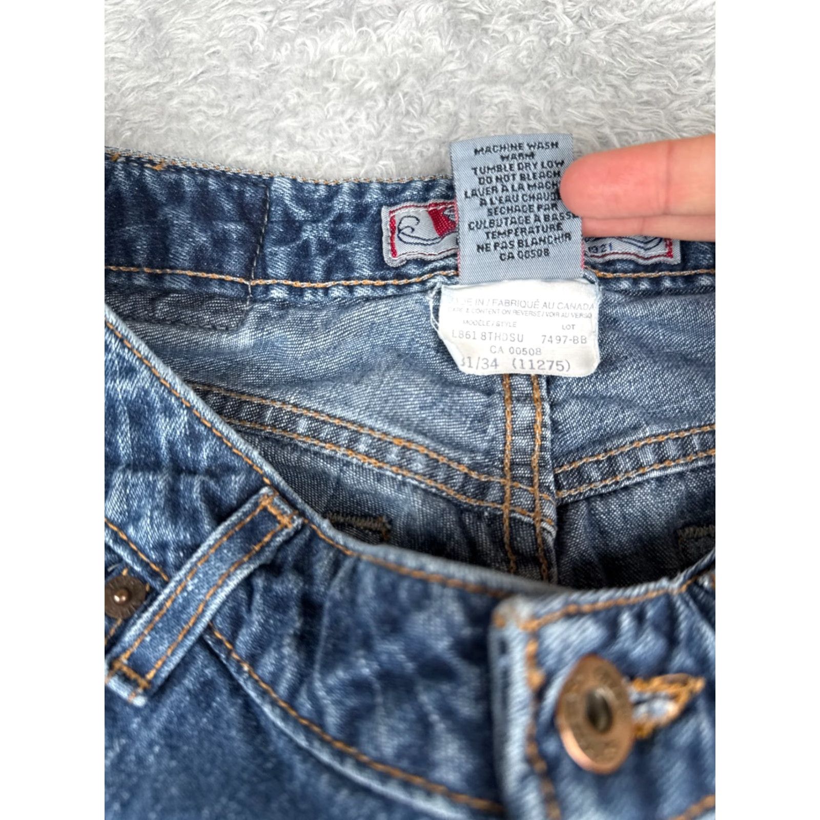 Silver Jeans Co. VINTAGE Silver Jeans Womens Jeans Blue Denim Bootcut Mid Rise 29x34 Size 24" / US 00 / IT 34 - 7 Thumbnail