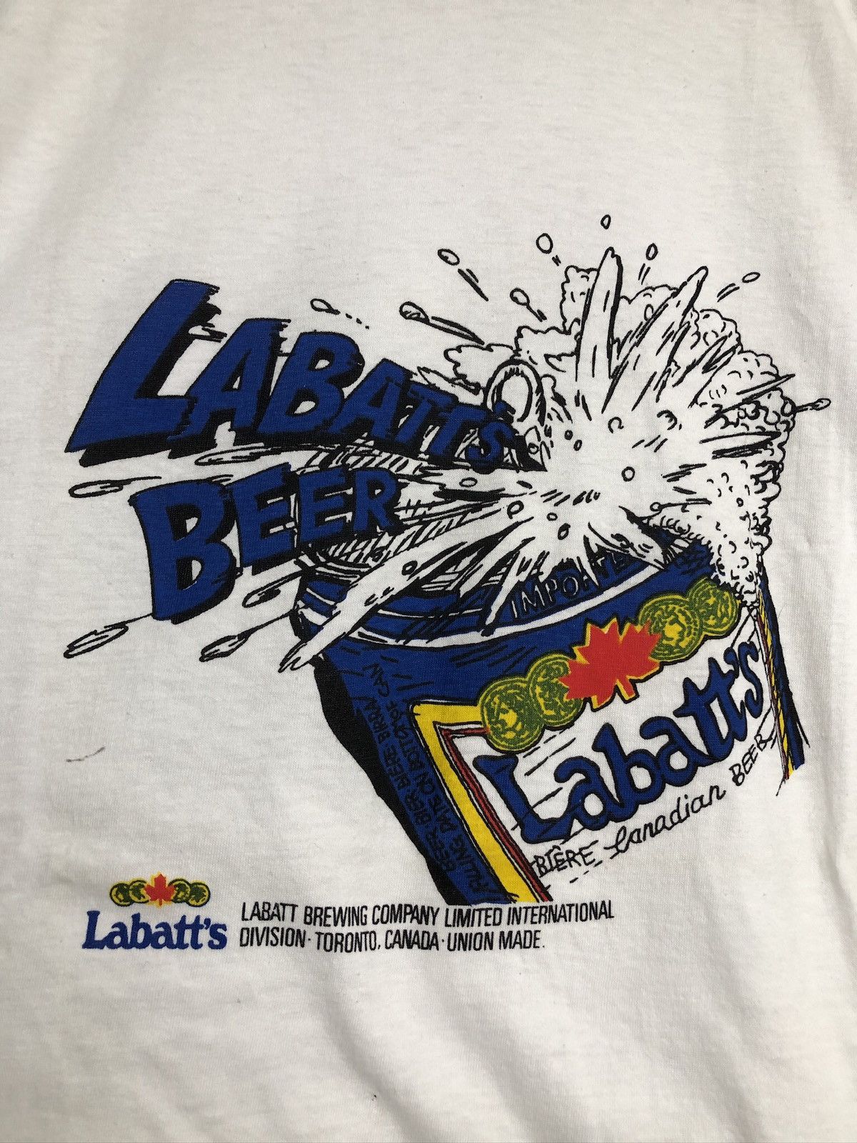 Vintage Vintage Labatts Beer T-Shirt Size US M / EU 48-50 / 2 - 2 Thumbnail