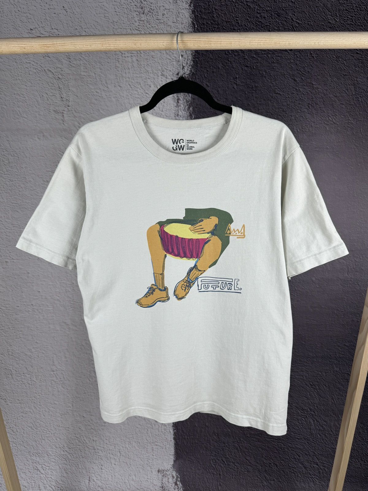 Global Work × Japanese Brand World Graphics by Global Work future art tee shirt Size US M / EU 48-50 / 2 - 1 Thumbnail